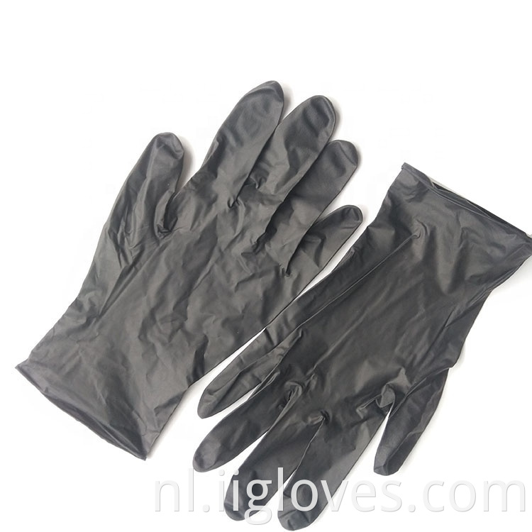 Disposable Black Nitrile Gloves